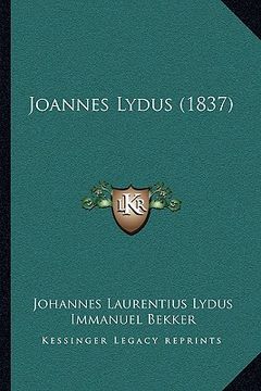 portada joannes lydus (1837) (en Inglés)