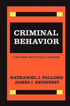 portada criminal behavior: a process psychology analysis (in English)