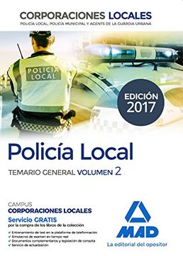 portada Policía Local. Temario General Volumen 2