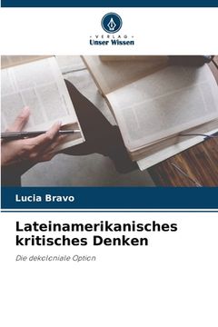 portada Lateinamerikanisches kritisches Denken (in German)