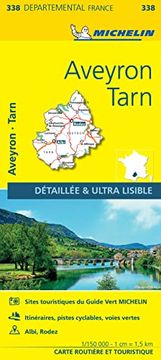 portada Carte Aveyron, Tarn Michelin (en Inglés)