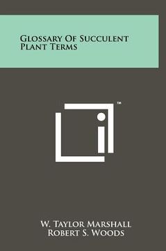 portada glossary of succulent plant terms (in English)