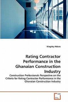 portada rating contractor performance in the ghanaian construction industry