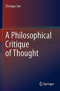 portada A Philosophical Critique of Thought (Paperback) (in English)