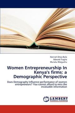 portada women entrepreneurship in kenya's firms: a demographic perspective