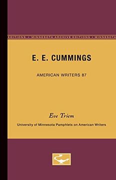 portada E. E. Cummings - American Writers 87: University of Minnesota Pamphlets on American Writers (en Inglés)