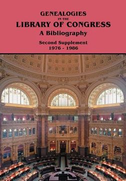portada genealogies in the library of congress: a bibliography. second supplement, 1976-1986 (en Inglés)
