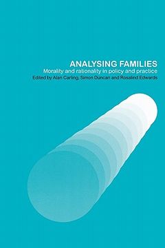 portada analysing families: morality and rationality in policy and practice (en Inglés)