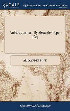 portada An Essay on Man. By Alexander Pope, esq 