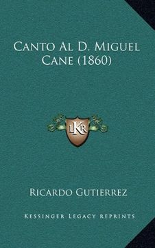 portada Canto al d. Miguel Cane (1860)