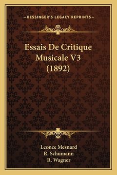 portada Essais De Critique Musicale V3 (1892) (in French)