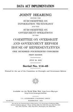 portada DATA Act implementation (en Inglés)