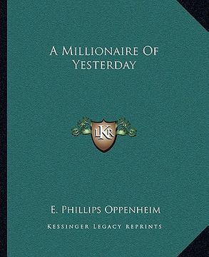 portada a millionaire of yesterday (in English)