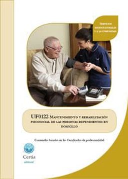 portada UF0122 Mantenimiento y rehabilitación psicosocial de las personas dependientes en el domicilio
