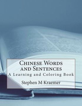 portada Chinese Words and Sentences - A Learning and Coloring Book (en Inglés)
