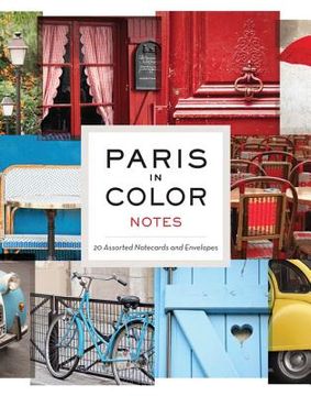 portada paris in color notes: 20 assorted notecards and envelopes (in English)