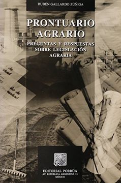 portada prontuario agrario preguntas y respuestas sobre legislacion agraria / 3 ed.