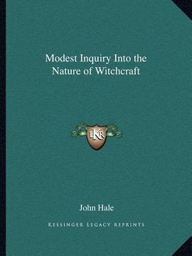 portada modest inquiry into the nature of witchcraft (in English)