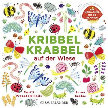 portada Kribbel Krabbel auf der Wiese: Ein Memospiel mit 30 Klappen (in German)