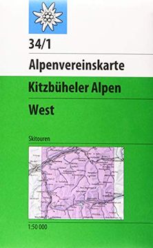 portada Kitzbüheler Alpen, West: Skitouren: Topographische Karte / 1: 50 000 (Alpenvereinskarten) (en Alemán)