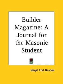 portada builder magazine: a journal for the masonic student (en Inglés)