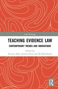 portada Teaching Evidence Law: Contemporary Trends and Innovations (Legal Pedagogy) (in English)