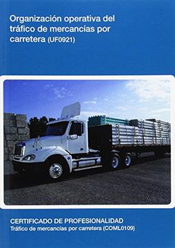portada Organización operativa del tráfico de mercancías por carretera (UF0921)
