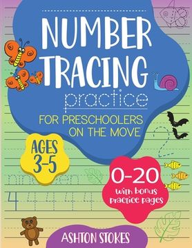 portada Number Tracing Practice for preschoolers on the move (in English)