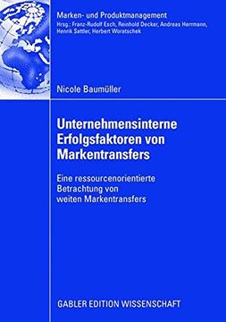 portada Unternehmensinterne Erfolgsfaktoren von Markentransfers (Marken- und Produktmanagement)