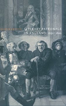 portada Literary Patronage in England, 1650-1800 Hardback (en Inglés)