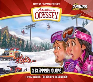 portada A Slippery Slope: 6 Stories on Faith, Friendship, and Imagination (Adventures in Odyssey) (Audiolibro) (en Inglés)