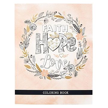 portada Coloring Book Faith Hope Love (en Inglés)