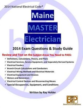 portada Maine 2014 Master Electrician Study Guide
