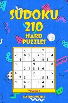 portada Sudoku 210 Hard Puzzles (210 Sudoku 9x9 Puzzles: Hard) (Volume 2) 