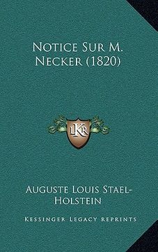 portada Notice Sur M. Necker (1820) (in French)