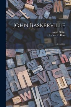 portada John Baskerville: a Memoir