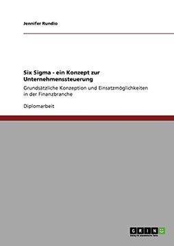 portada Six Sigma - ein Konzept zur Unternehmenssteuerung (German Edition)