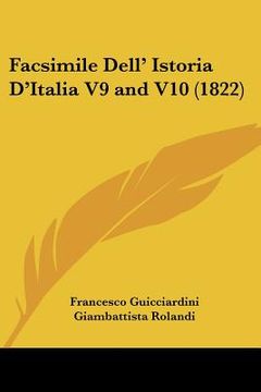 portada facsimile dell' istoria d'italia v9 and v10 (1822)