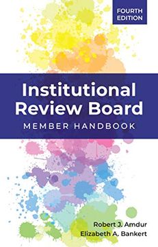 portada Institutional Review Board: Member Handbook (en Inglés)