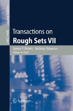 portada transactions on rough sets vii: commemorating the life and work of zdzislaw pawlak, part ii