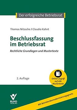 portada Beschlussfassung im Betriebsrat (in German)