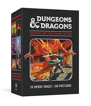portada Dungeons & Dragons 100 Postcards: Archival art From Every Edition (en Inglés)