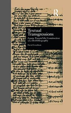 portada Textual Transgressions (Garland Reference Library of the Humanities) (en Inglés)