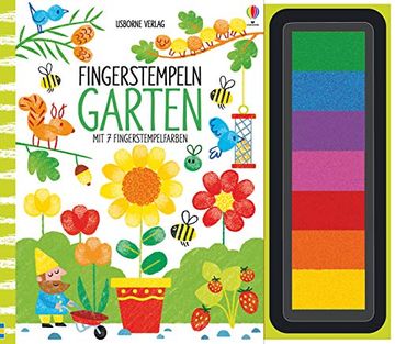 portada Fingerstempeln: Garten: Mit 7 Fingerstempelfarben (en Alemán)