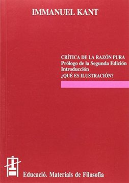 portada Crítica de la Razón Pura; Qué es Ilustración? (in Spanish)