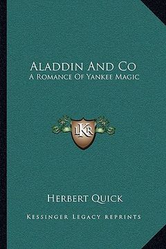 portada aladdin and co: a romance of yankee magic (en Inglés)