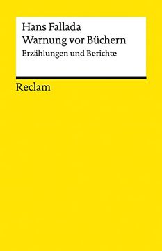 portada Warnung vor Büchern: Erzählungen und Berichte (Reclams Universal-Bibliothek) (en Alemán)