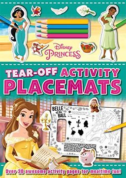 portada Disney Princess: Tear-Off Activity Placemats (Paperback)