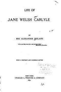 portada Life of Jane Welsh Carlyle (in English)