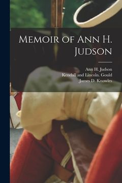 portada Memoir of Ann H. Judson (en Inglés)